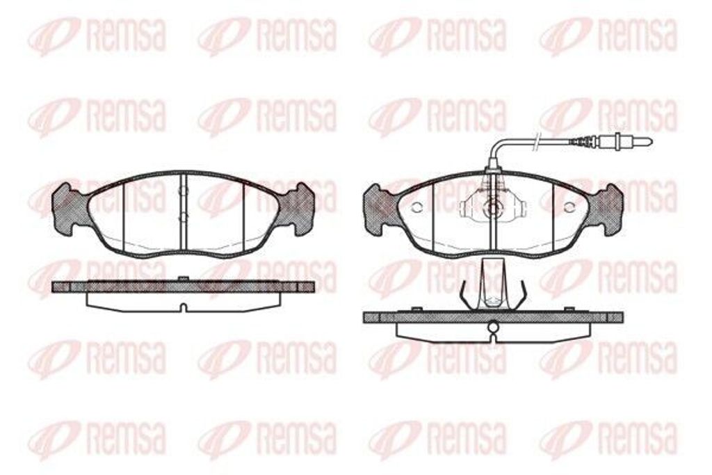 REMSA Bremsbeläge Satz Vorne Bremsklötze passend für PEUGEOT 106 II Schrägheck (1A, 1C) 0461.02