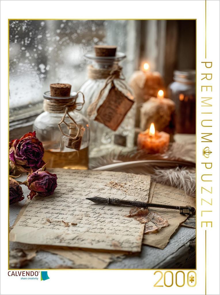 CALVENDO Puzzle Frost vor dem Fenster, Wärme im Herzen und ein neues Jahr beginnt leise | 2000 Teile Lege-Größe 90x67cm Foto-Puzzle für glückl...