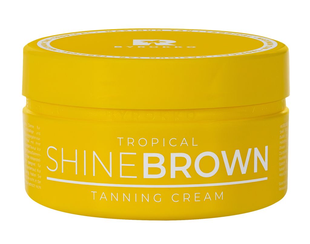 BYROKKO Shine Brown Tropical Creme | Schnelle, intensive & Produktbild 