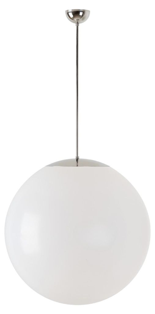 OSMONT ISI40017 ISIS P5 PM Hängeleuchte aus Kunststoff, Edelstahl / Weiß, Schutzart IP40, 25 W, E27