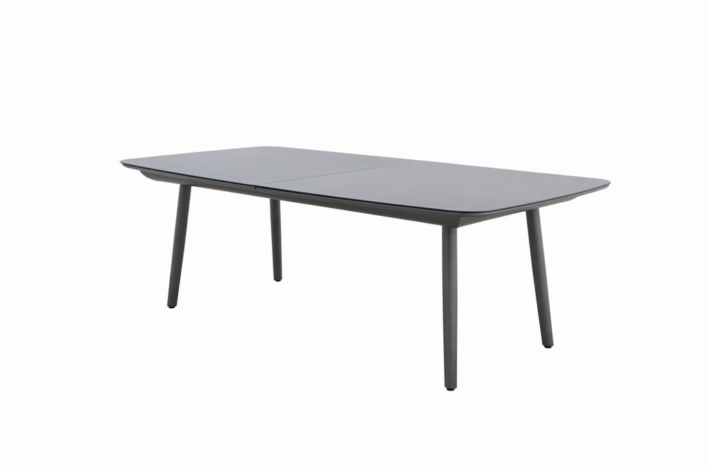 MWH Anderno Ausziehtisch Aluminium/Glas 230/310x120x76 cm