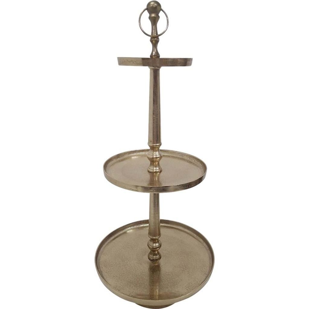 Lesli Living - Etagere Brush - Gold - Ø41x89cm