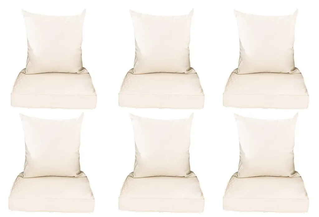 Lot de 12 housses de coussin Stavanger 45x45 cm pour canapé et salon
