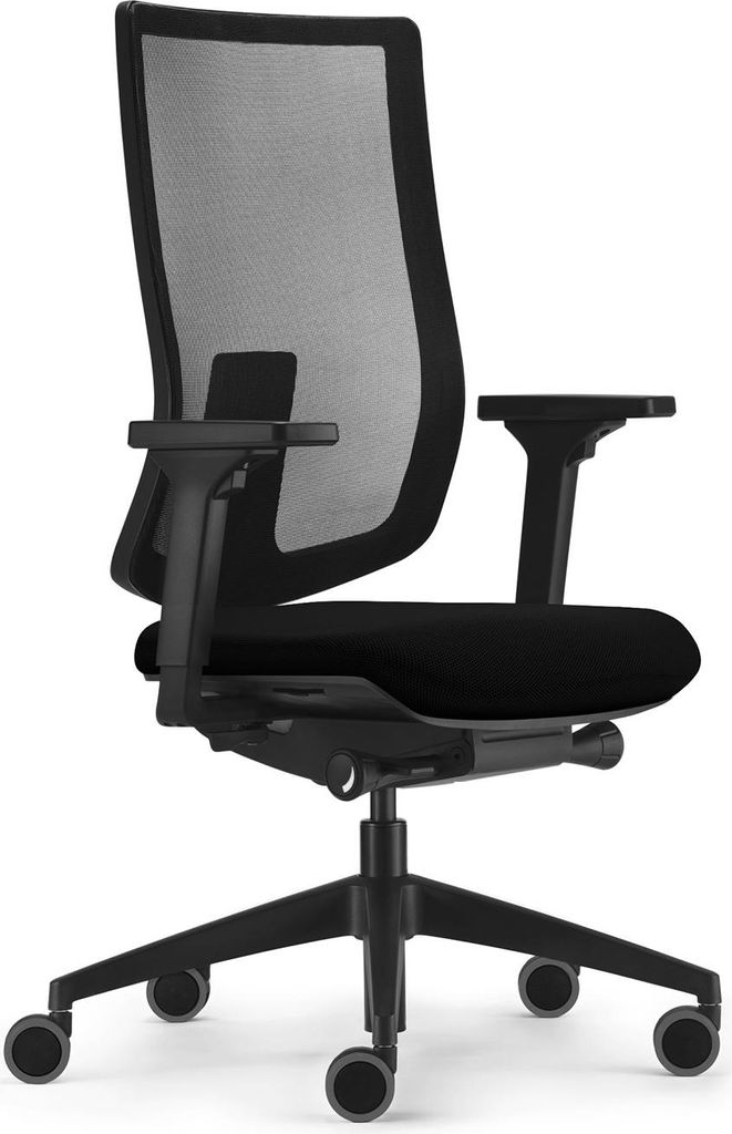 Sedus se:do pro light 2, Drehstuhl mit Netzmembran, schwarz