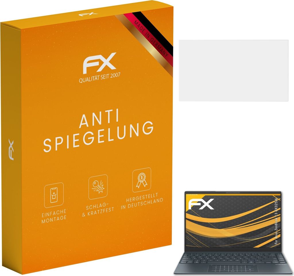 atFoliX FX-Antireflex 2x Schutzfolie kompatibel mit Asus ZenBook 13 (UX325JA) Displayfolie