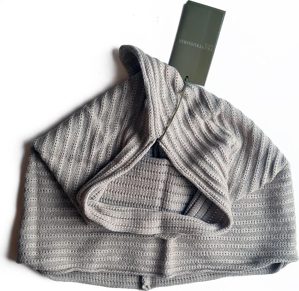 Trussardi Junior Schalmütze – Beige (0–9 Monate), weich und wärmend für Babys