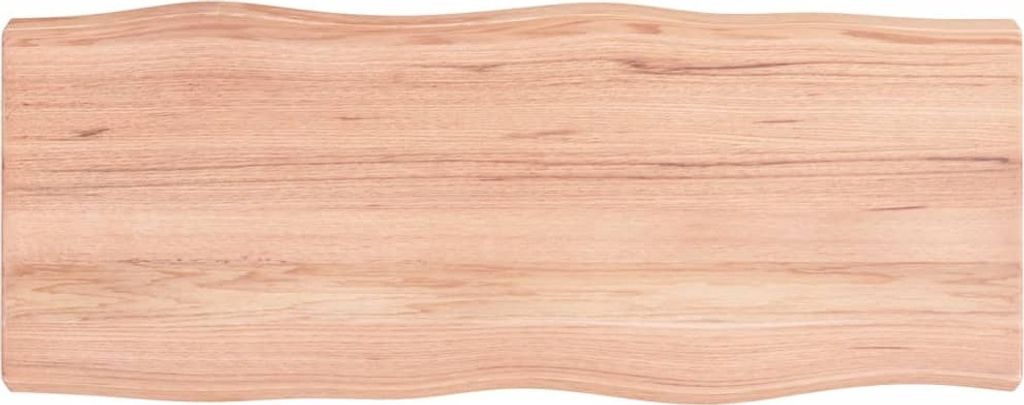 Tischplatte 100x40x(2-6) cm Massivholz Behandelt Baumkante