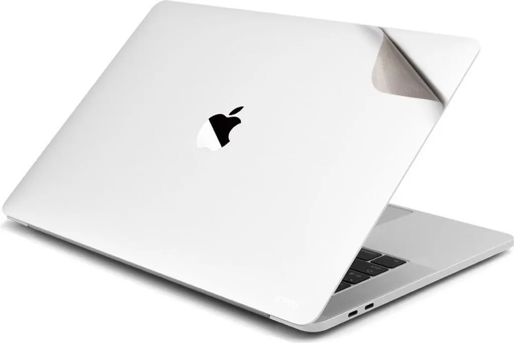 JCPAL MacGuard pour MacBook Air 2018 - Film de Protection Argent 2 en 1