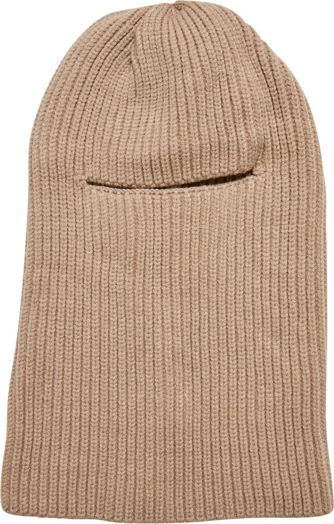 Urban Classics TB4834 Passamontagna Beige - Balaclava a Coste Unisex