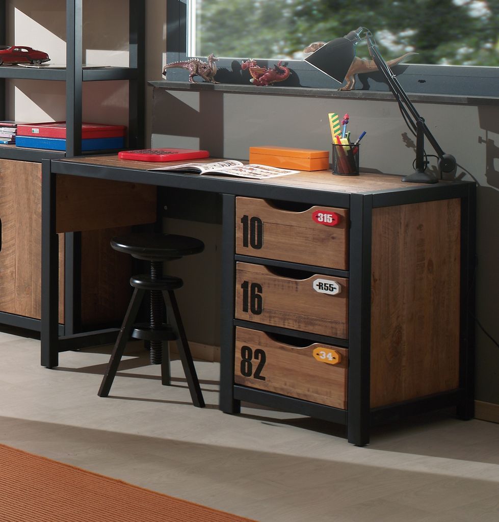 Vipack AXBU1319 Schreibtisch Alex; ( 130 cm x 75 cm x 60 cm )