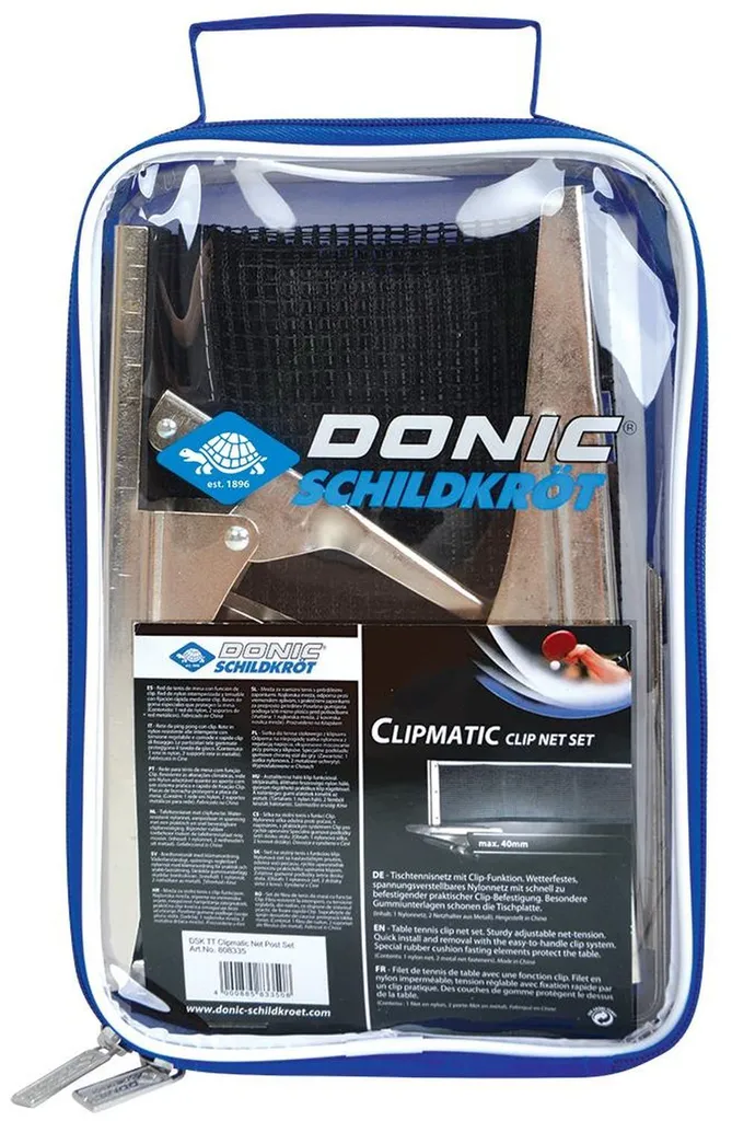 Filet de ping-pong CLIPMATIC Donic-Schildkröt résistant aux intempéries