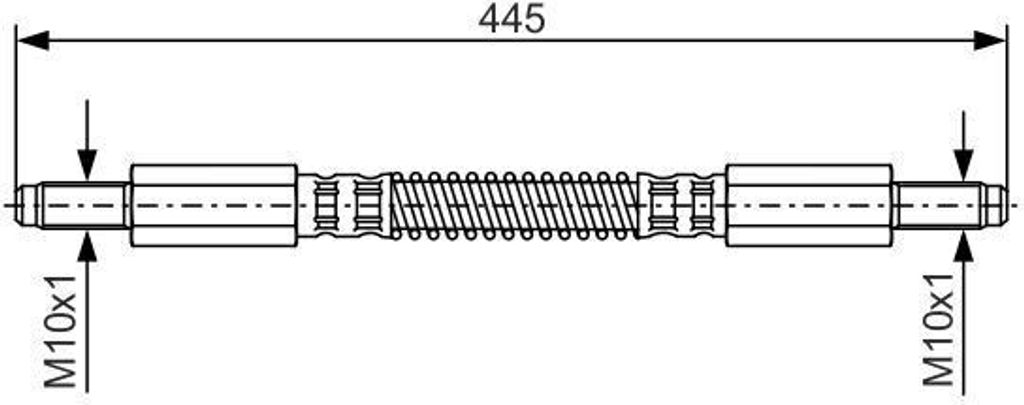 BOSCH 1 987 476 925 - OE NRC 7874 Bremsschlauch für Defender (L316)