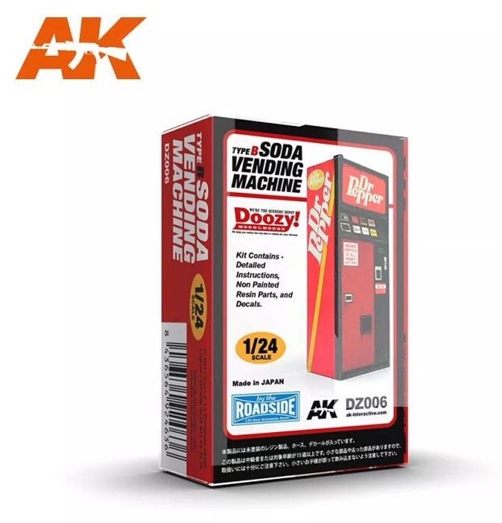 AK Interactive DZ006 - 1/24 Soda Vending Machine / Type B - Produktbild 