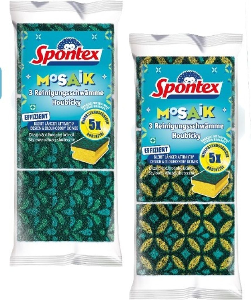 Spontex Schwamm Mosaik 19411056 sort. 3St. Produktbild 13