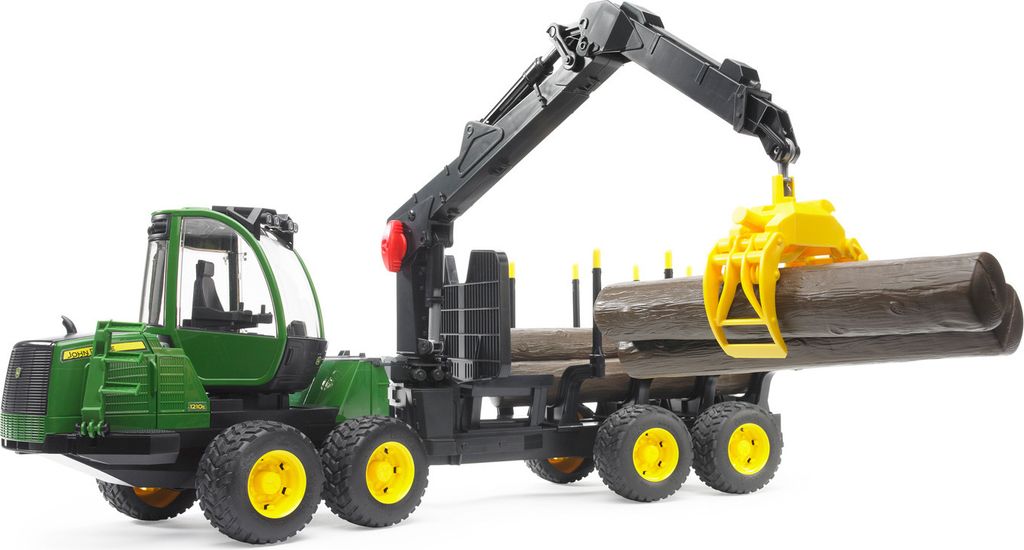 Bruder 02133 - John Deere 1210E bagr s drapákem na dřevo, Obrázek produktu 7