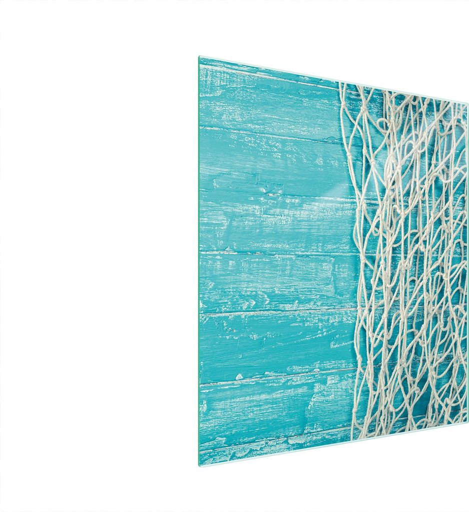 Glasschneidebrett 45x52 Türkis