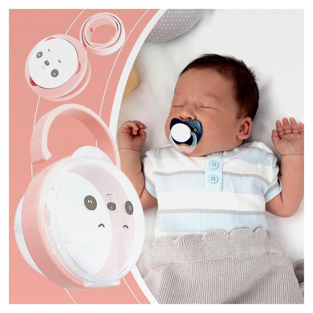 Schnullerhalter Etui, Panda Design Schnullerkette mit Box-Set und Staubschutzhülle | Tragbares Babyzubehör für Reisen und Outdoor-Aktivitäten