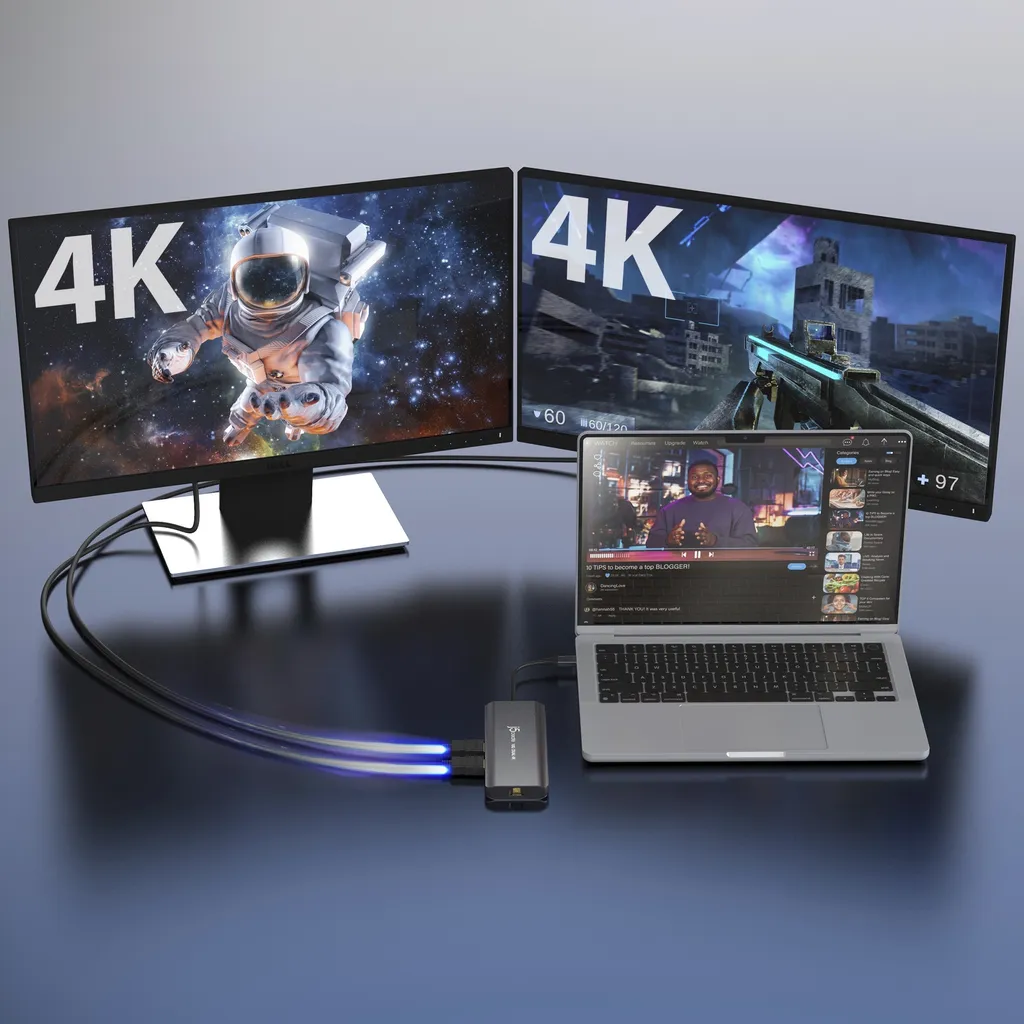 Adaptateur Multi-Écran USB-C J5Create JCD398-N pour Double Écran 4K - 5