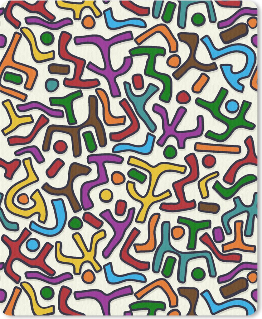 MuchoWow Mauspad Mousepad Abstrakt - Muster - Afrika 30x40 cm - Mousepads - Maus Mat - Pad - Mausunterlage - Mausmatten