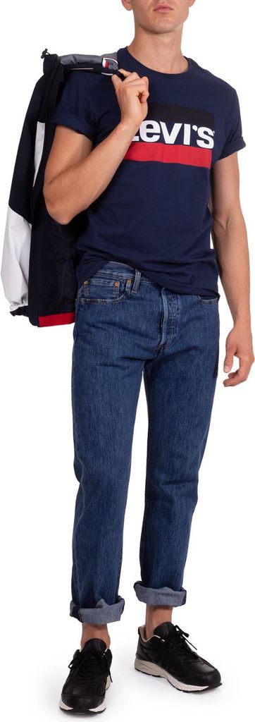 LEVI'S - Colorblock-Logo-T-Shirt für Herren - Größe XS