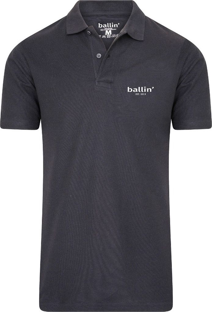 Ballin Est. 2013 Basic Polo Grau - Große 3XL