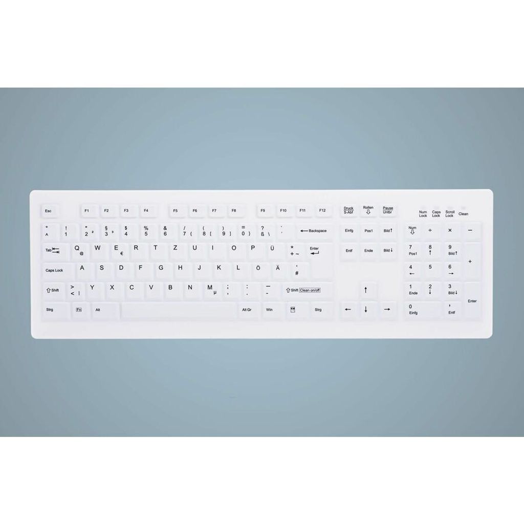 Active Key MedicalKey AK-C8100 Sanitizable - Tastatur - USB - Deutsch - weiß