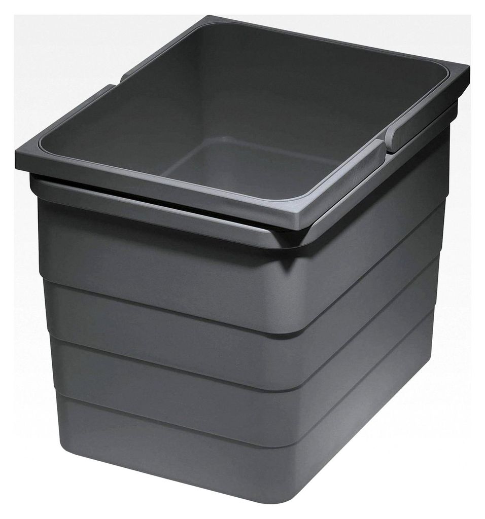 Abfallbehälter eins2vier/eins2fünf, 12 L, BxHxT: 230x220x306mm, dunkelgrau