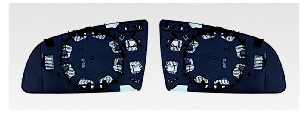 Asphärische Spiegelgläser Links und Rechts Blau Set