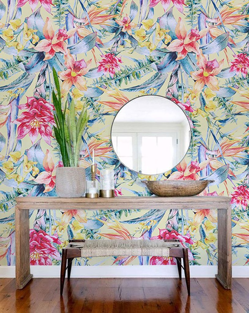 Coloray Fototapete 250x104 cm Vlies-Fototapete - Utensilienblumen.