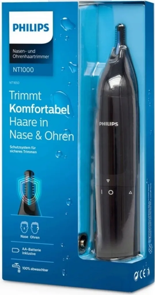 Tondeuse Nez Philips Series 3000 Anti-Tiraillement et Facile à Laver
