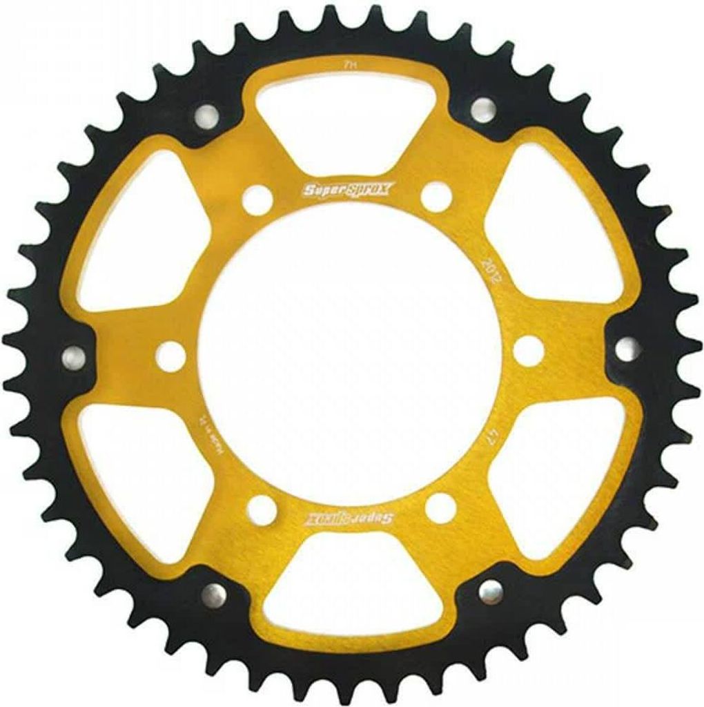 Stealth-kettingtandwiel Supersprox 525 - 47 tanden (goud) Productafbeelding 
