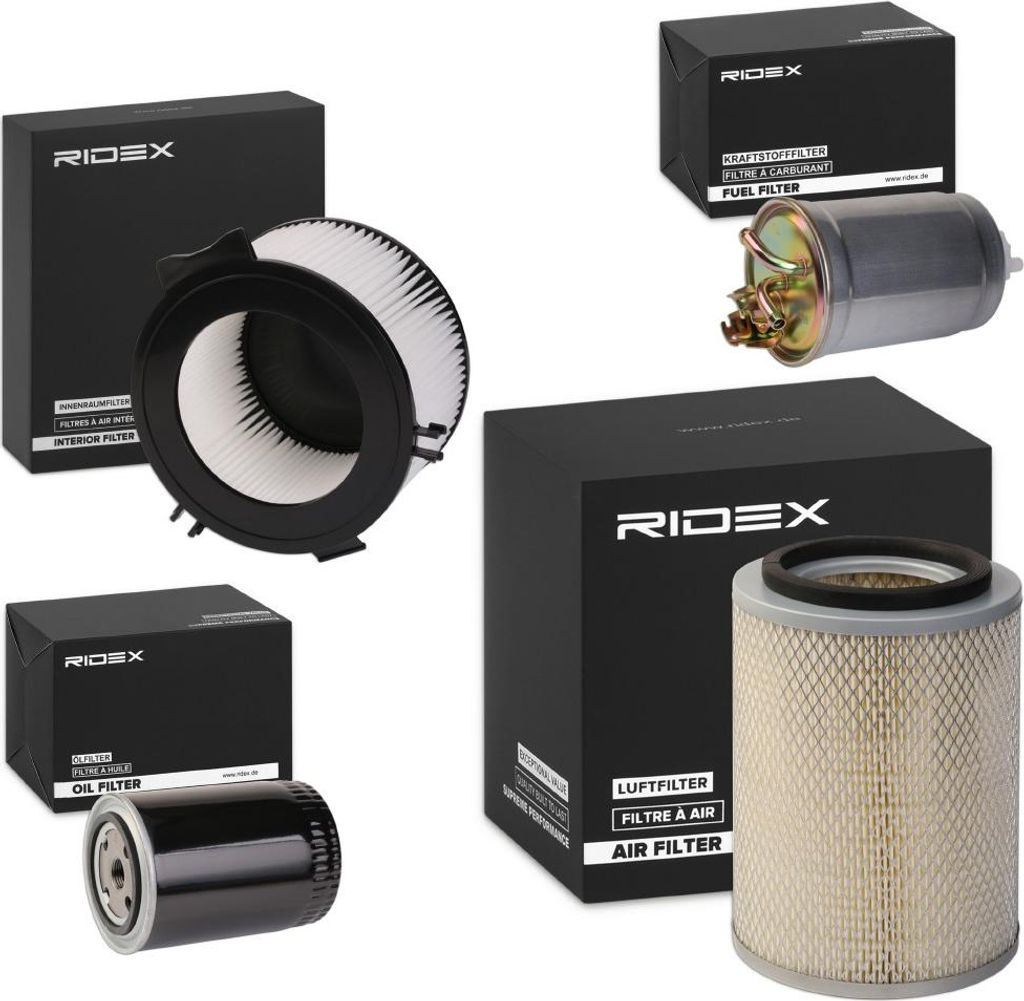 RIDEX Filterset Inspektionspaket Filtersatz für VW Transporter IV Bus (70B, 70C, 7DB, 7DK, 70J, 70K, 7DC, 7DJ) Transporter IV Kastenwagen