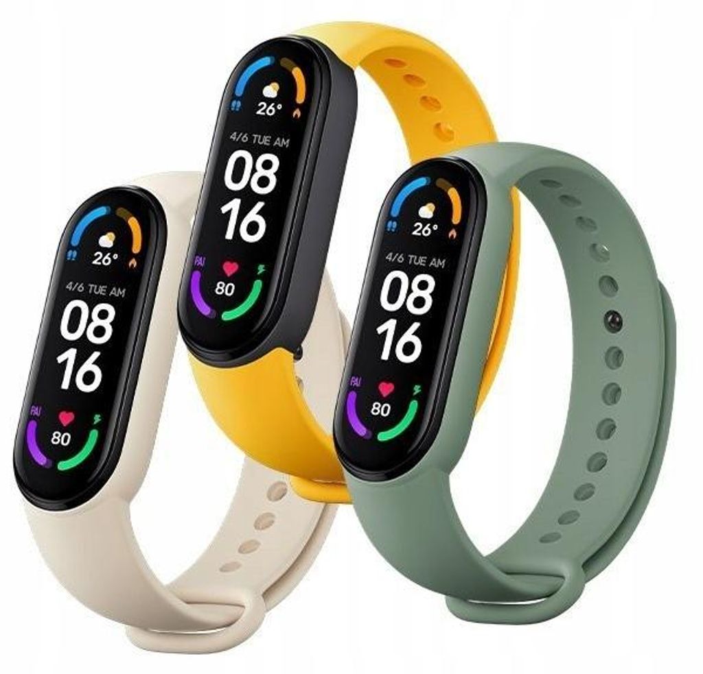 Mi Smart Band 6 Strap (3pack) Ivory/Olive/Yellow Obrázek produktu 