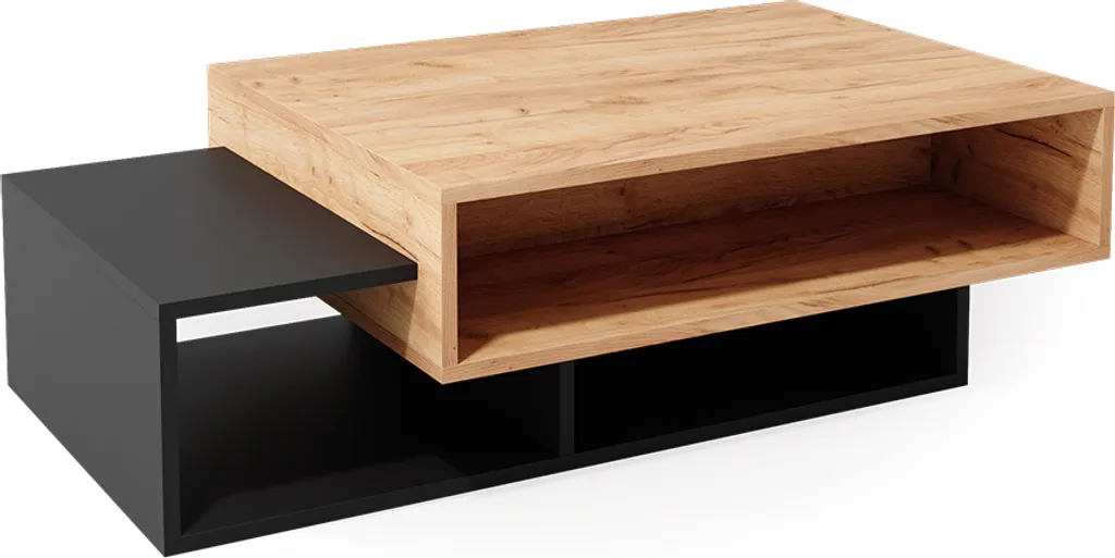 Table basse de salon rectangulaire Vicco Bari Anthracite 105x60 cm