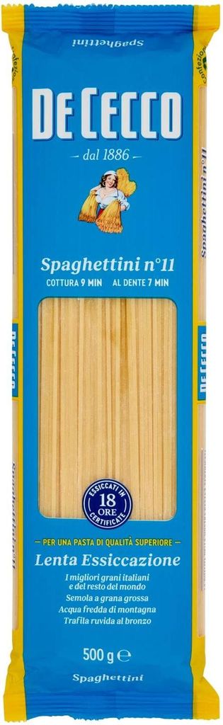 De Cecco Spaghettini-Nudeln, 500 g, 6 Stück