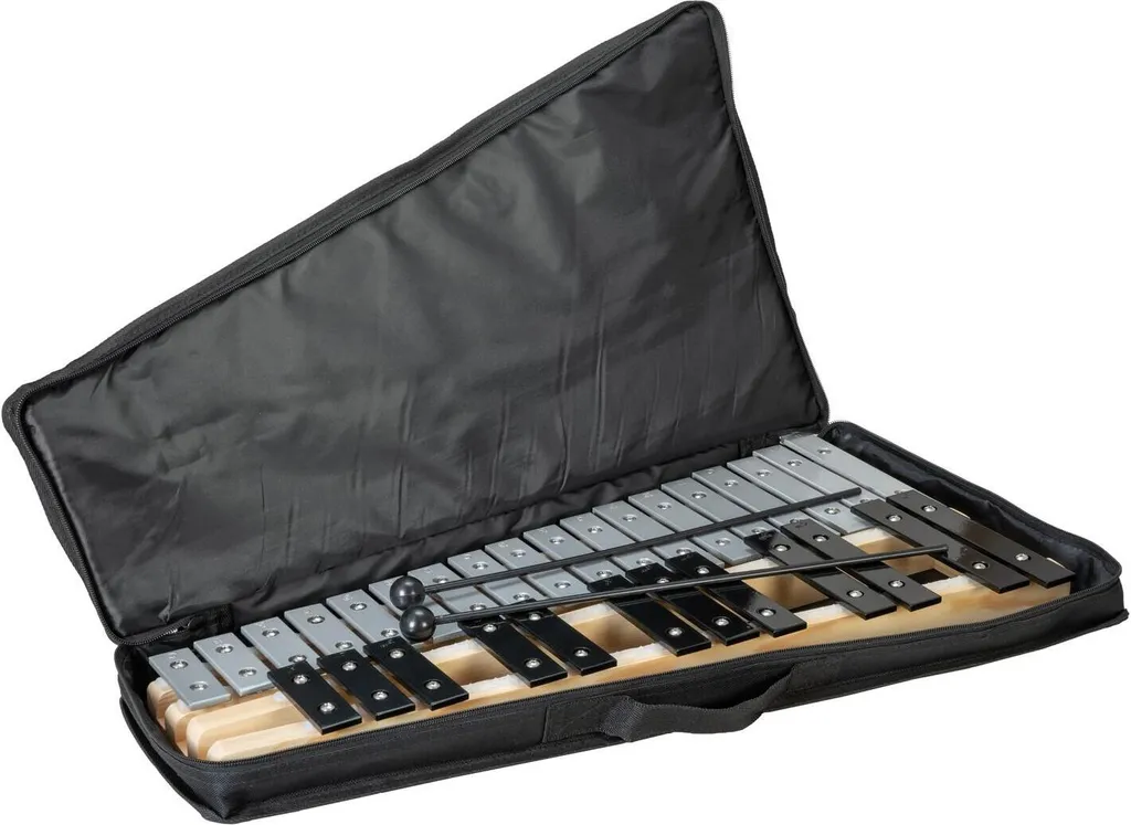 Métallophone Chromatique DIMAVERY 30B avec Maillets et Support Inclus - 2