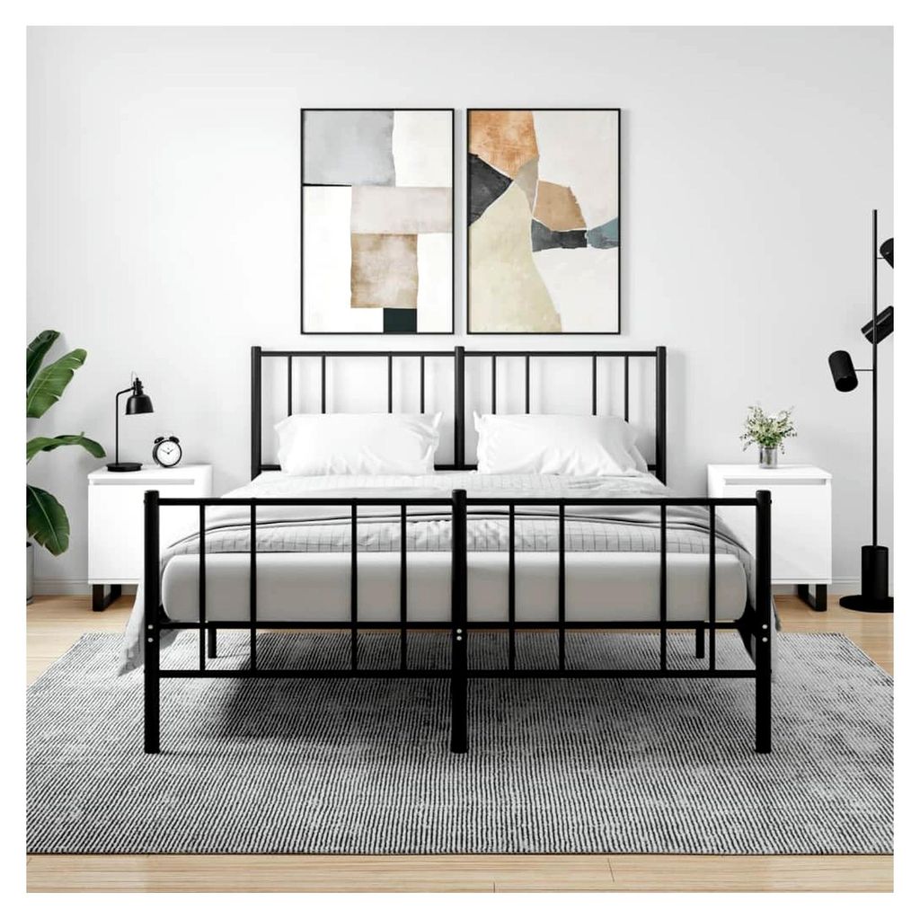 Nachttisch 2 Stück, Nachtschrank mit viel Stauraum, Kommode für das Schlafzimmer, Nachttischschrank Beistelltisch zur Aufbewahrung, Weiß Holzwer...