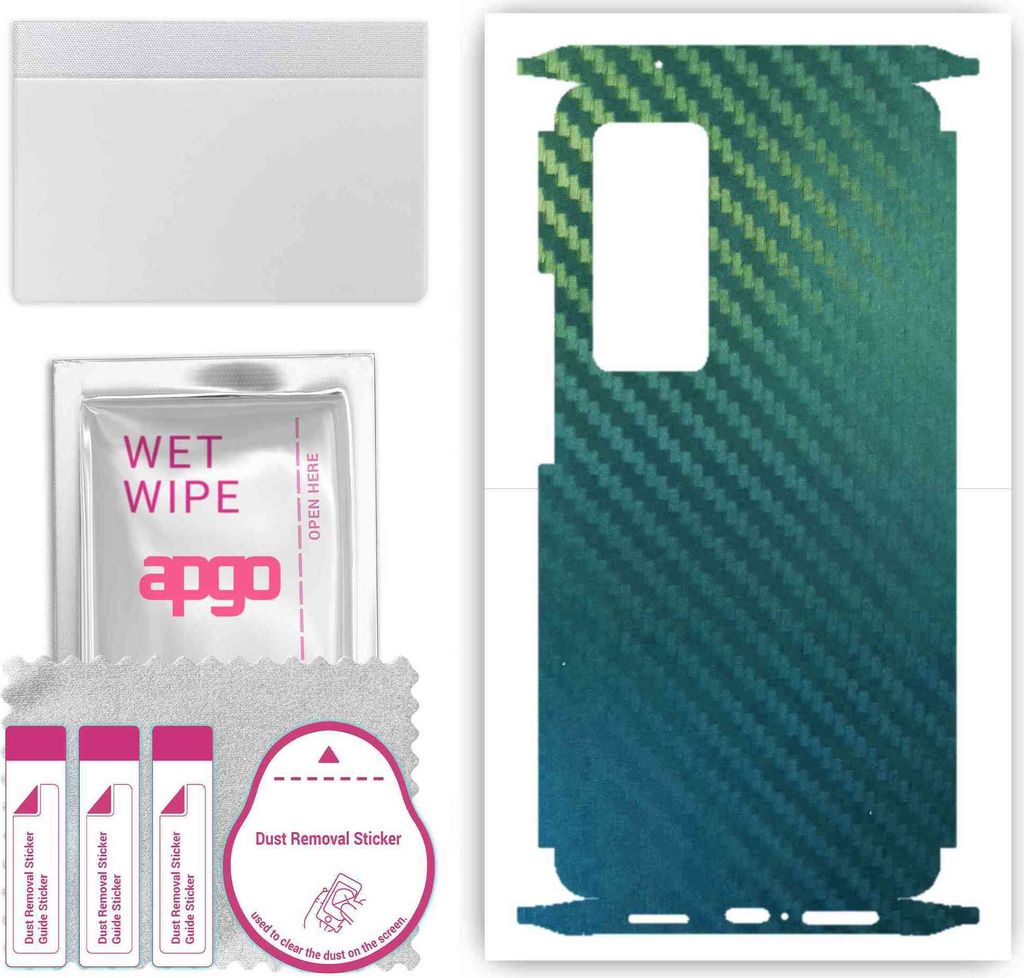 apgo Rückseite + Seiten Schutzfolie, Skin, kompatibel mit Vivo X60 Pro 5G, Hinten Displayschutzfolie aus Vinylfolie, kratzfest, einfache Montage -...