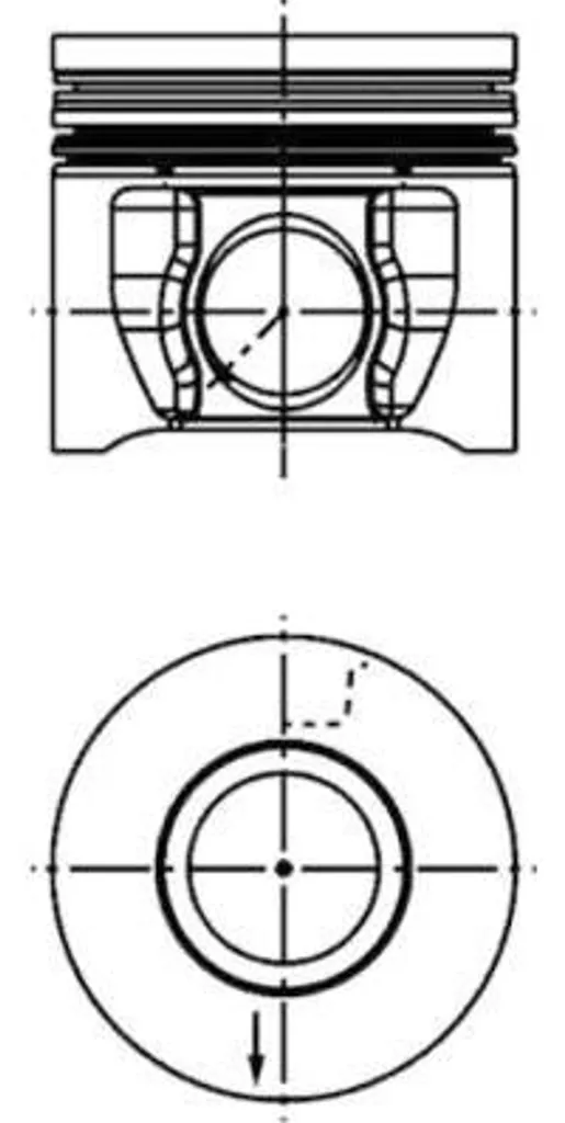 KOLBENSCHMIDT 41285600 Pistone OE 1680490 compatibile con Transit, Jumpy