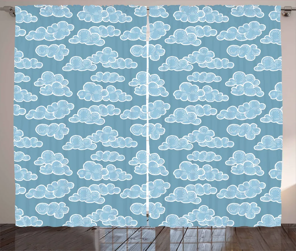 Tenda Chic ABAKUHAUS 280x245 Doodle Weather | Azzurro di Tendenza