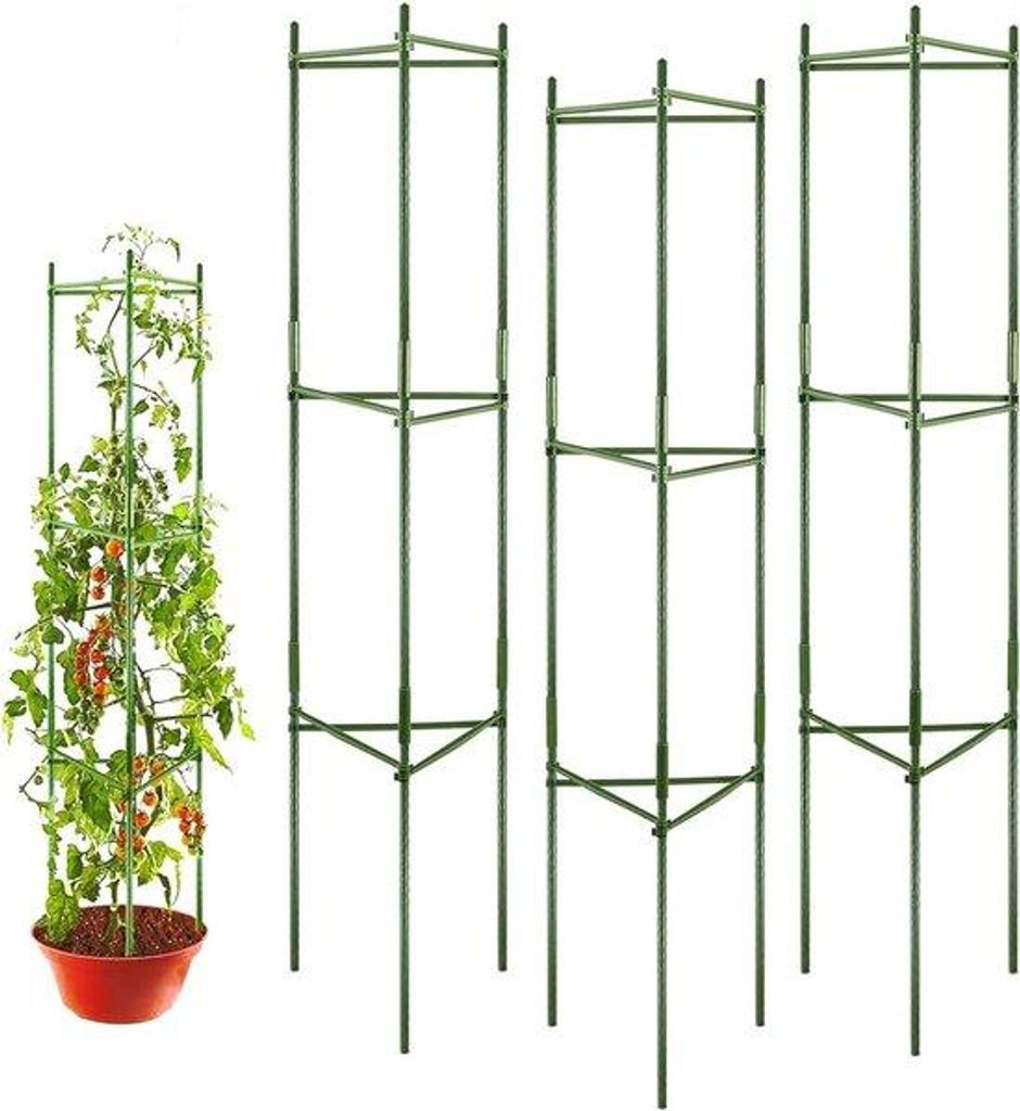 Kletterpflanzensupports - Obelisken für Kletterpflanzen 120 cm (3er-Pack)