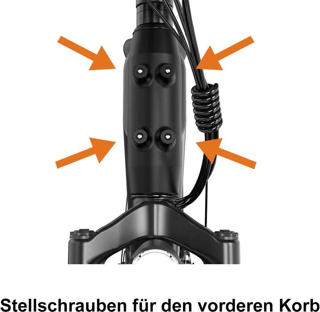 HITWAY E-Bike 28 Zoll Elektrofahrrad mit Korb Pedelec Produktbild 10