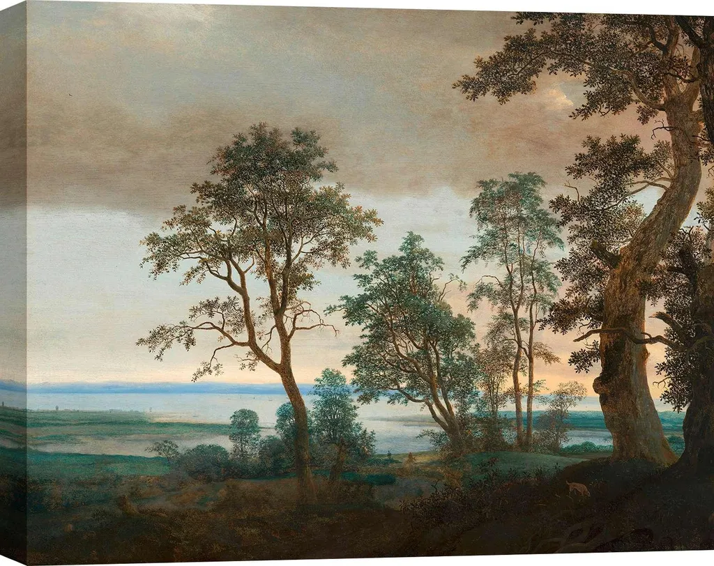 Toile Classique Cornelis Vroom 100x70 cm Paysage Nature Haute Qualité