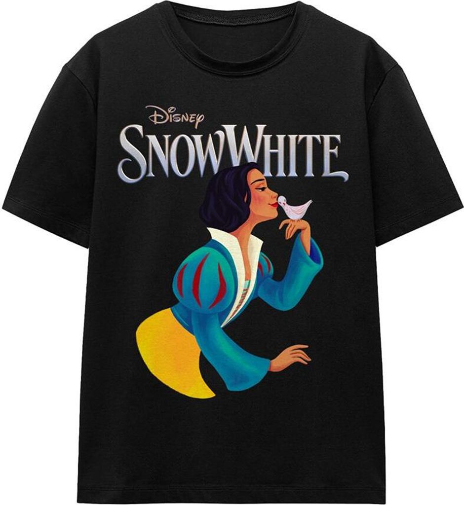 Snow White - T-Shirt für Herren/Damen Uni TV19230 (XL) (Schwarz)