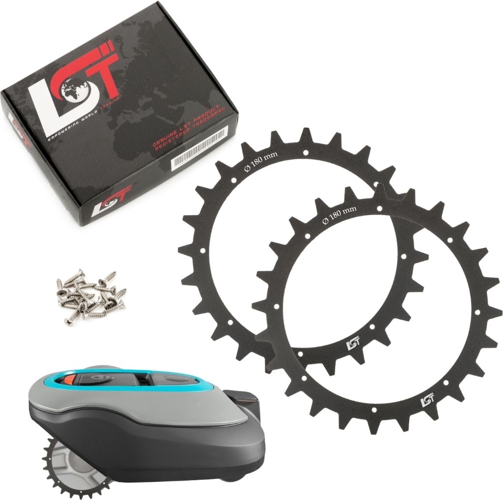 2-teilig Mähroboter Spikes Ø 180 mm für HONDA HUSQVARNA JOHN DEERE WORX EINHELL