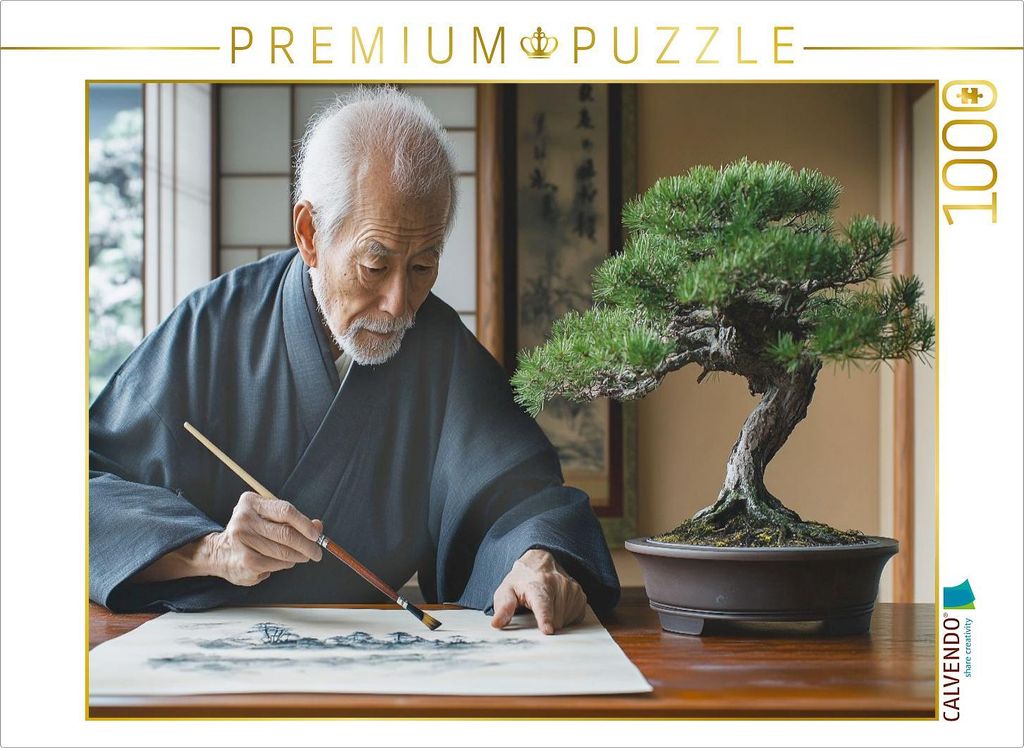 CALVENDO Puzzle Bonsai - formvollendete Kunst | 1000 Teile Lege-Größe 64x48cm Foto-Puzzle für glückliche Stunden