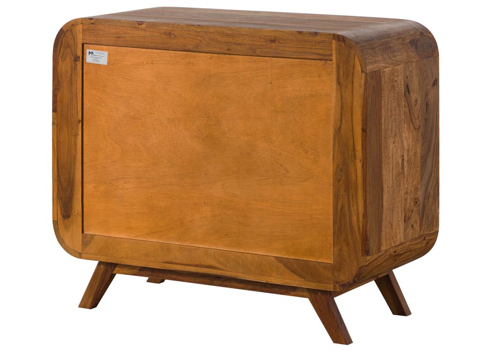 MASSIVMOEBEL24 | Buffet en bois de Sheesham 90x40x75 marron Image du produit 
