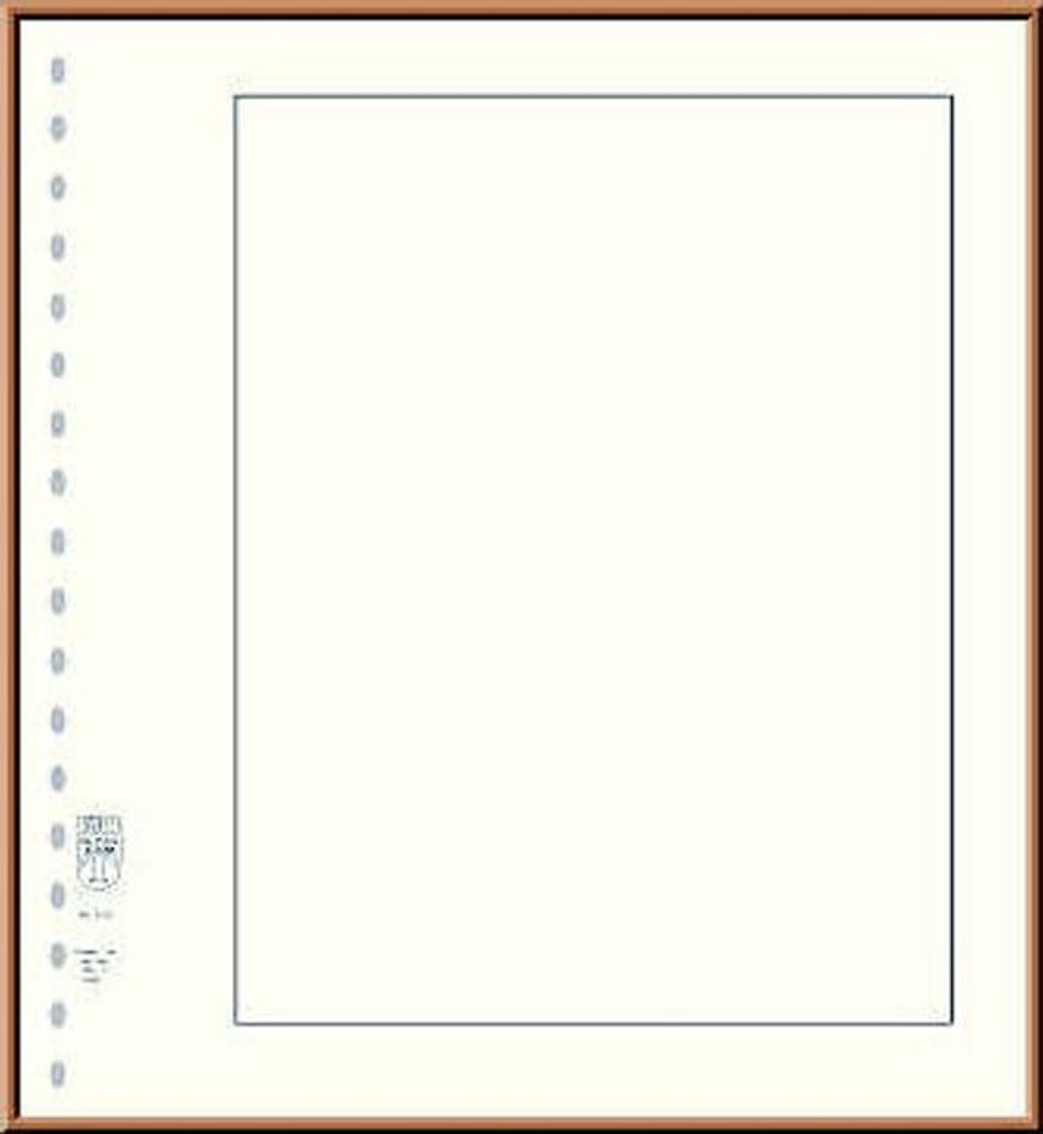 Lindner 802 Blanko-Blätter im LINDNER Blattformat 272mm x 296mm mit 18-Ring-Lochung