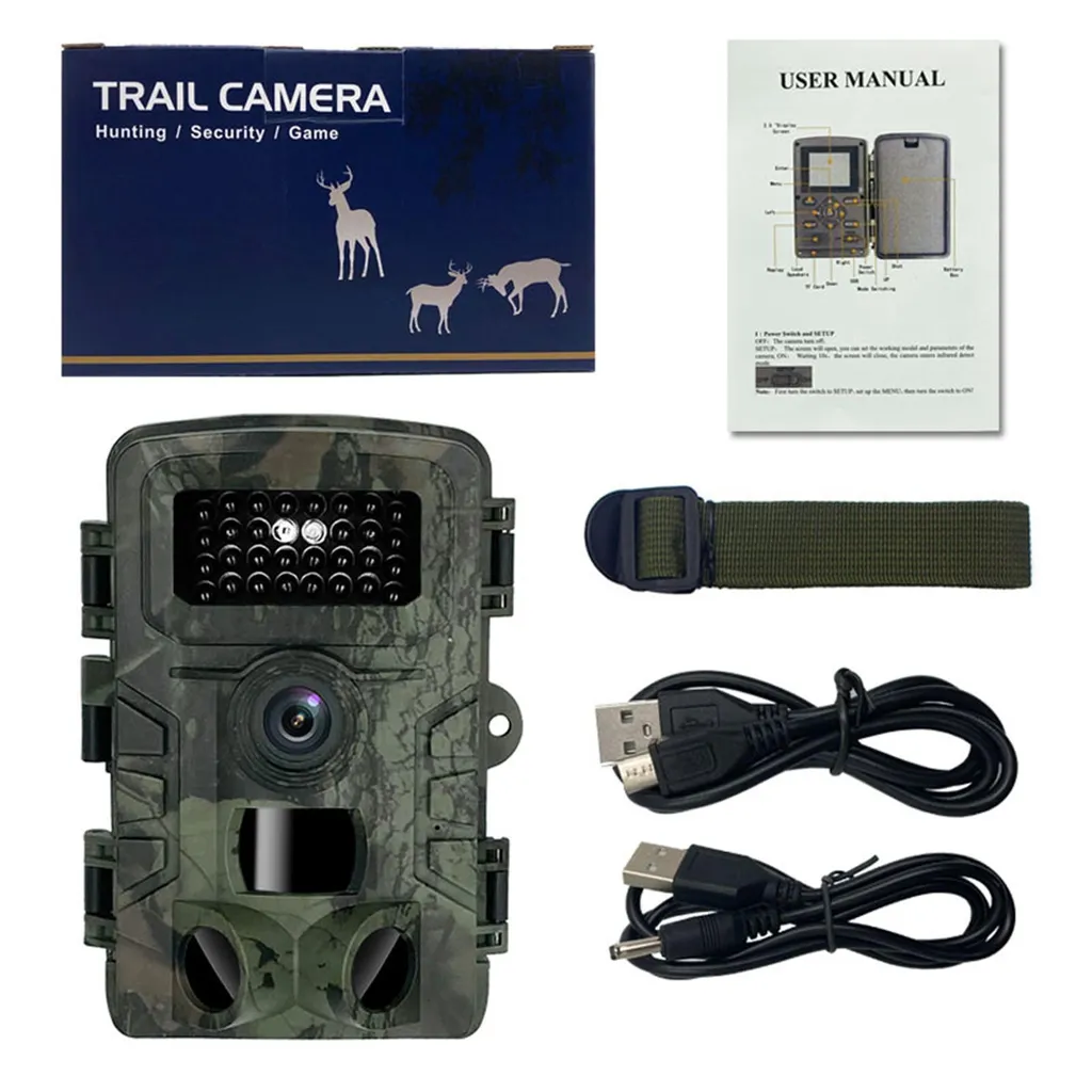 Caméra de gibier infrarouge IP66 nocturne avec écran LCD de 2 pouces