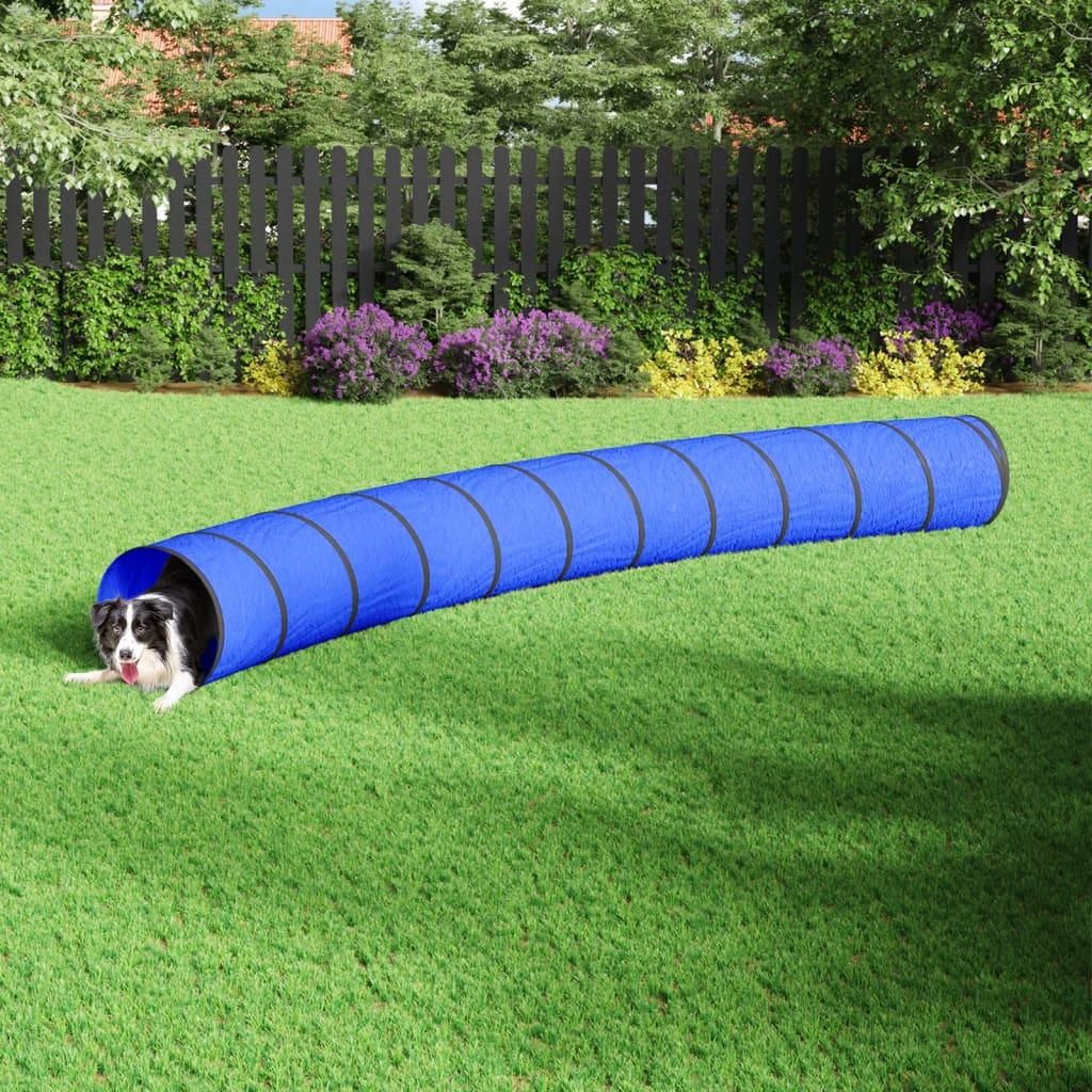 vidaXL Tunel pre psov modrý Ø 55x500 cm Polyester Obrázok produktu 